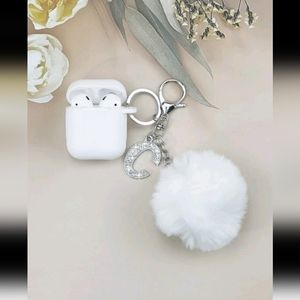 Pom Pom Charm Case Compatible With AirPods 1/2